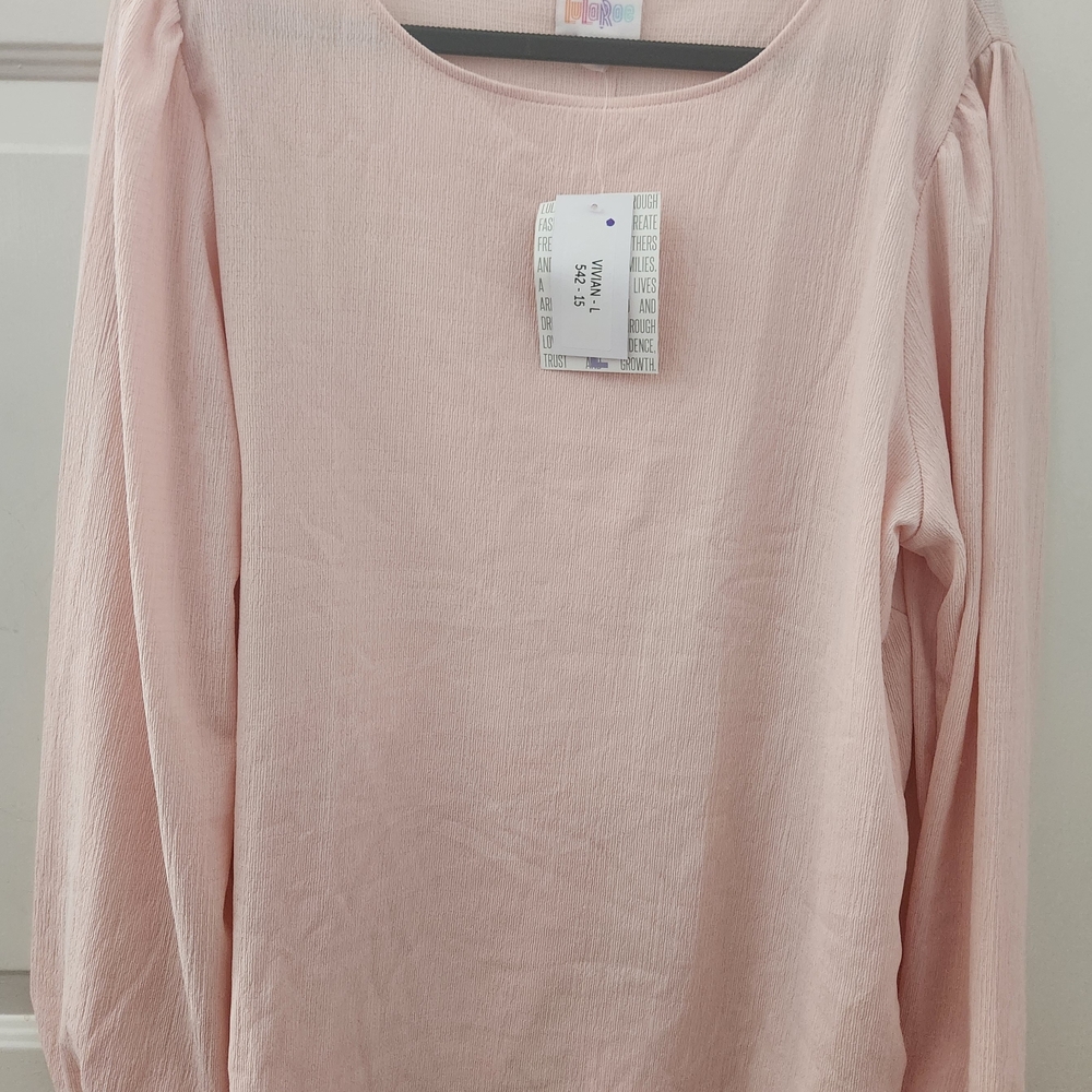 LuLaRoe Soft Pink Blouse